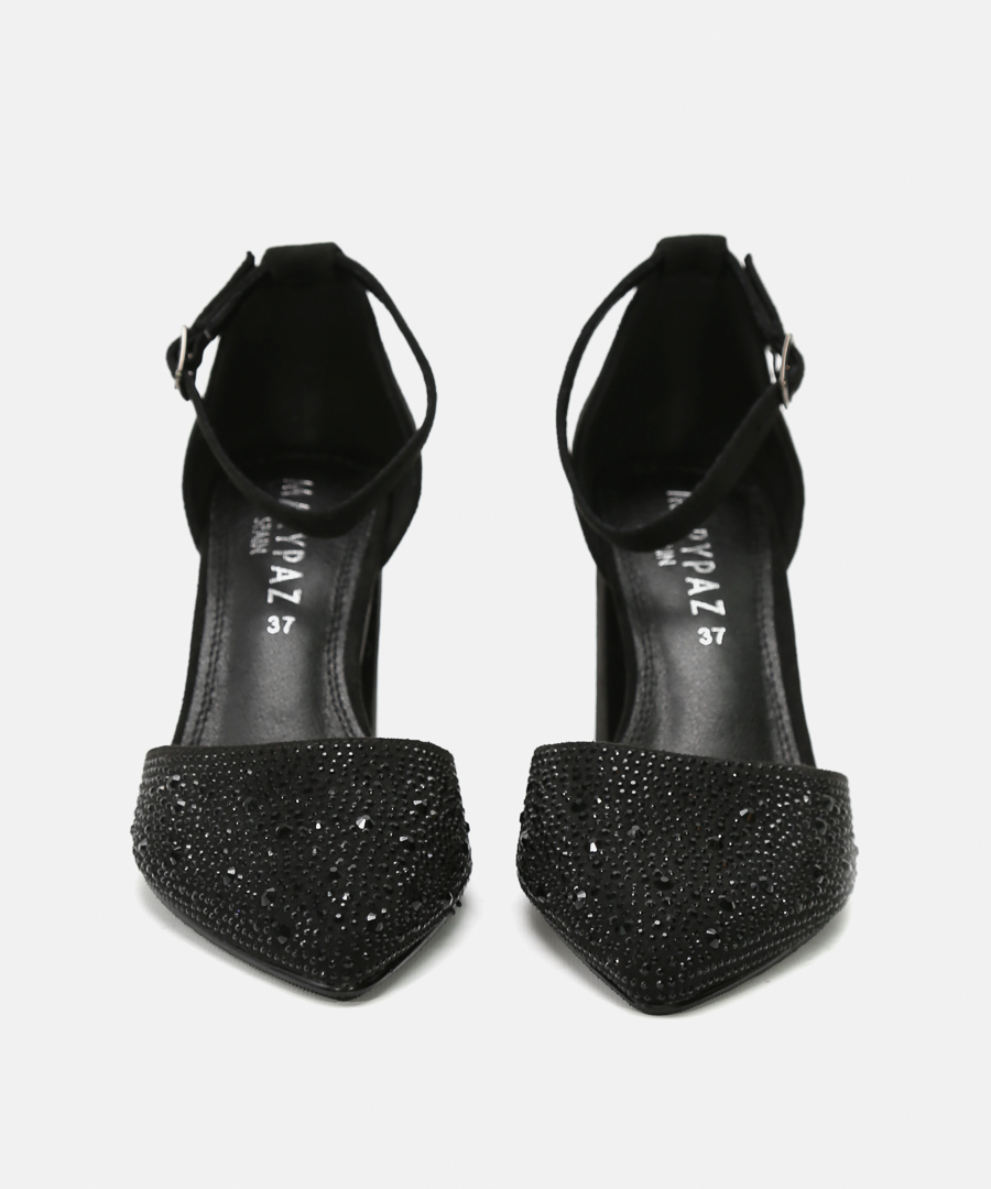 Sapatos salto strass